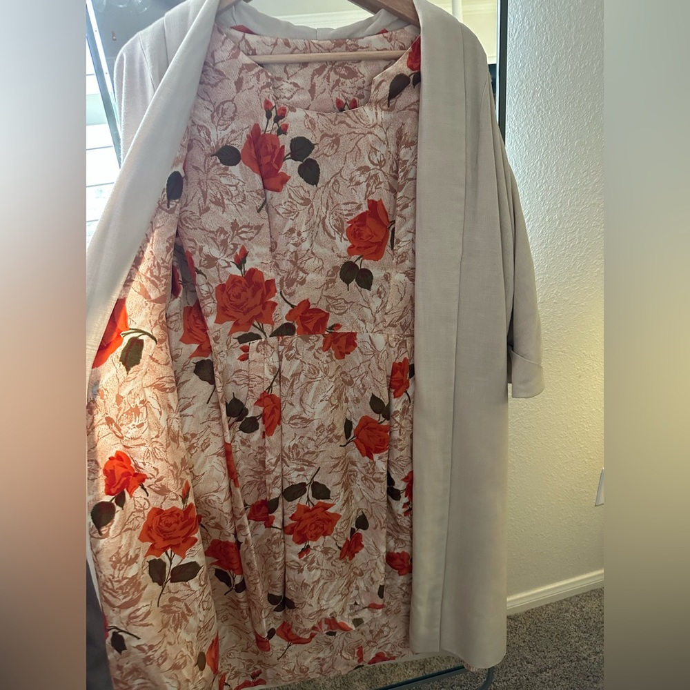 Vintage 1950s Dress and Coat set